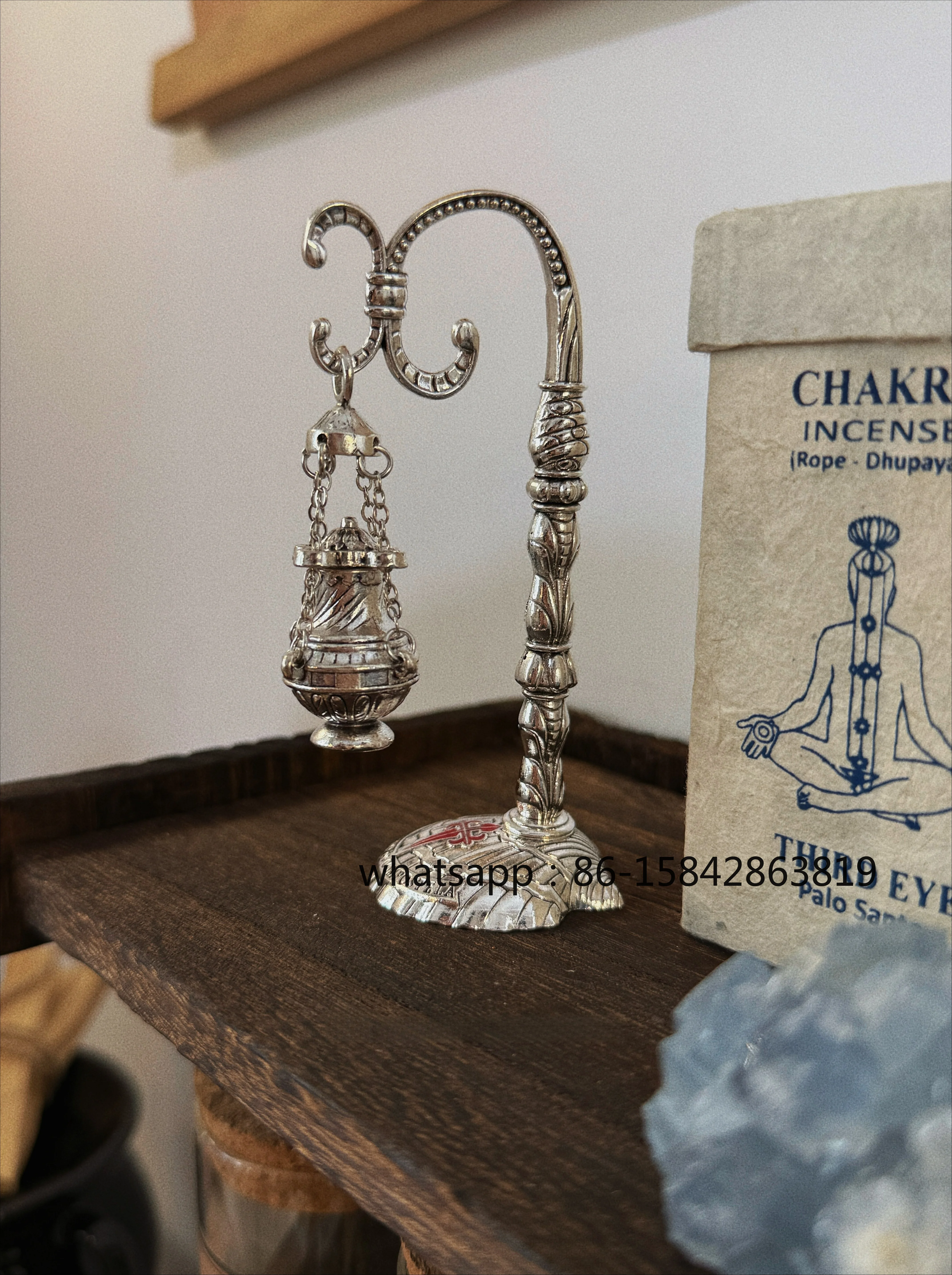 | Retro Silver Hanging Stove | Medieval Knight Old Style, Aromatherapy Stove, Tabletop Ornament