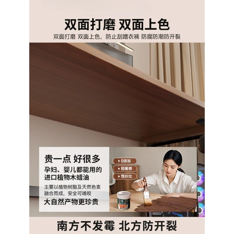 مكتب كمبيوتر من الخشب الصلب الملون على الوجهين، سطح مكتب منزلي، غرفة نوم، منضدة عمل، طاولة رياضية إلكترونية مزدوجة