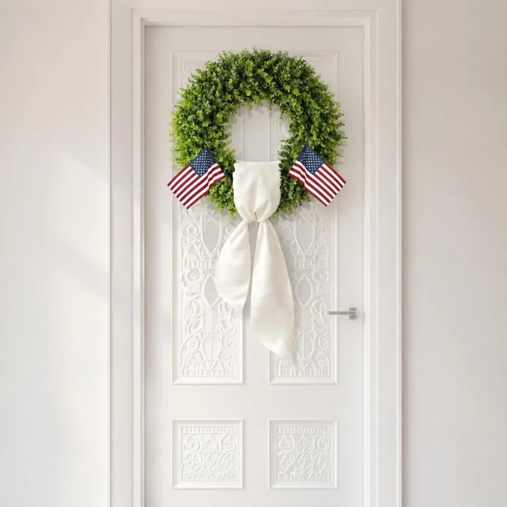 Pure White Satin Wreath Sash Adjustable Soft Holiday Wreath Decor Multifunctional Basket Sashes Front Door Hanging