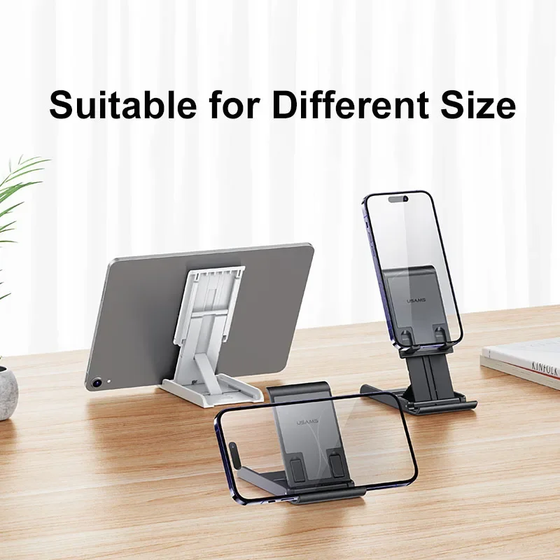 حامل مكتب سطح المكتب للطاولة، حامل قابل للطي، ملحقات الهاتف المحمول، قابل للتعديل، Suporte Celular لجهاز iPad iPhone Xiaomi Samsung