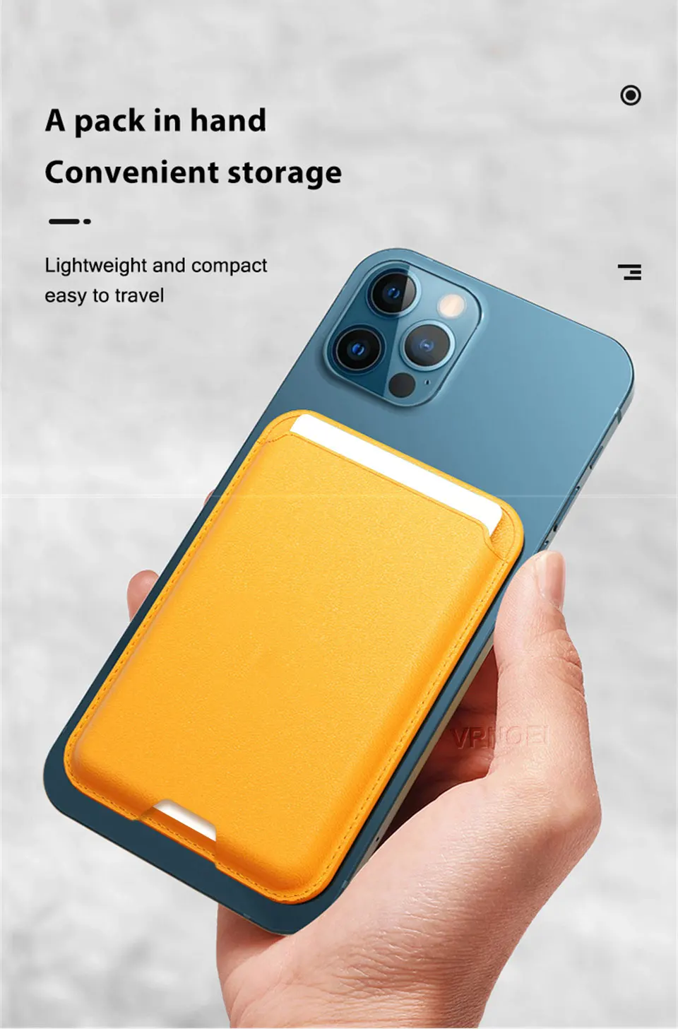 Für APPLE Magnetische Brieftasche Für iPhone 17 12 13 14 15 16 17 Pro Max AIR 15 16 Plus Mini Magnetische Karte Halter Fall Abdeckung Mit Box – Detail 6