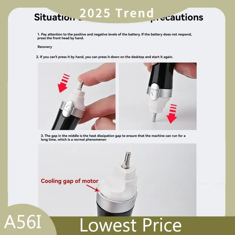 ABDD MS148 Reciprocating Electric Polishing Sander Mini Handheld Sanding Tools For Plastic Model Parts DIY Building Tools