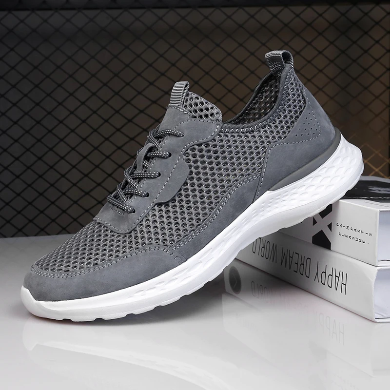 

Summer Men's Casual Mesh Shoes Large 38-46 Comfortable Lightweight Soft Soled Running Shoes Breathable Mesh Athletic Shoes