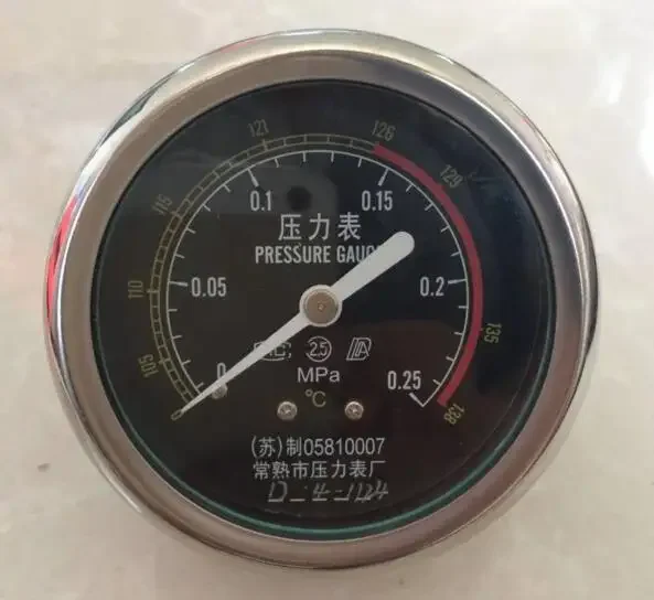 

Changshu medical pressure gauge 0-0.25MPa 0-138 horizontal double scale Xinfeng vertical sterilizer cooker accessories