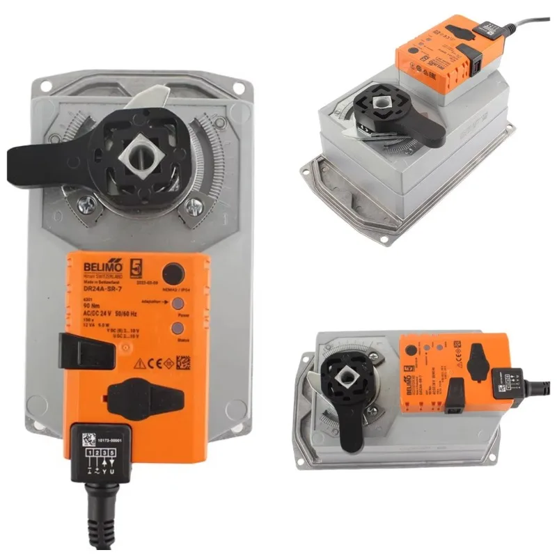 

BELIMO Original AC/DC24V DR24A-SR-5/DR24A-SR-7 Rotary Actuator for Modulating Control Butterfly Valves IP54 Max. 90 Nm