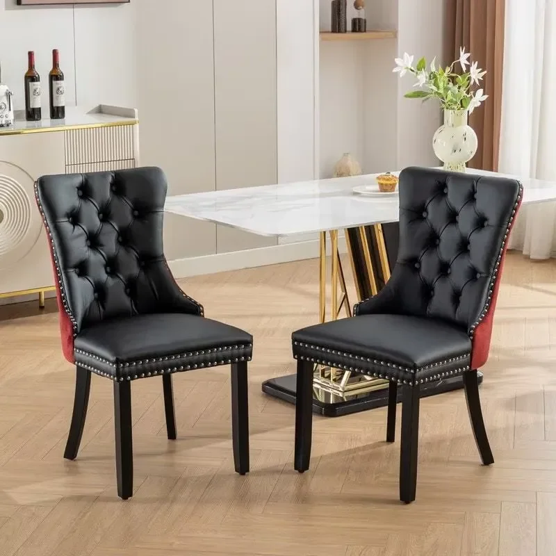 for Vintage Velvet Dining Chair with Elegant Upholstery Plush Cushion Portable Waterproof for Home Restaurant Lounge Bathroom