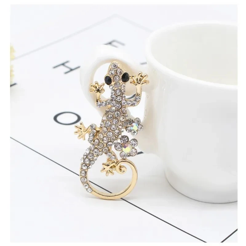 Rhinestone Butterfly Spider Brooches Jewelry for Women Bird Elephant Bear Animal Collar Pins Suit Accessories Christmas Gifts image 6
