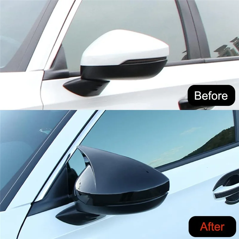 

N29R_RB Rearview Mirror Cover Trim for Honda Civic 2022 2023 11Th Gen, Black