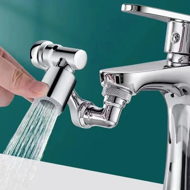 Aérateur de Robinet Rotatif Multifonctionnel, Adaptateur d'Extension pour Robinet d'Évier de Cuisine, Bras Robotique Pivotant pour Robinet de Salle de Bain