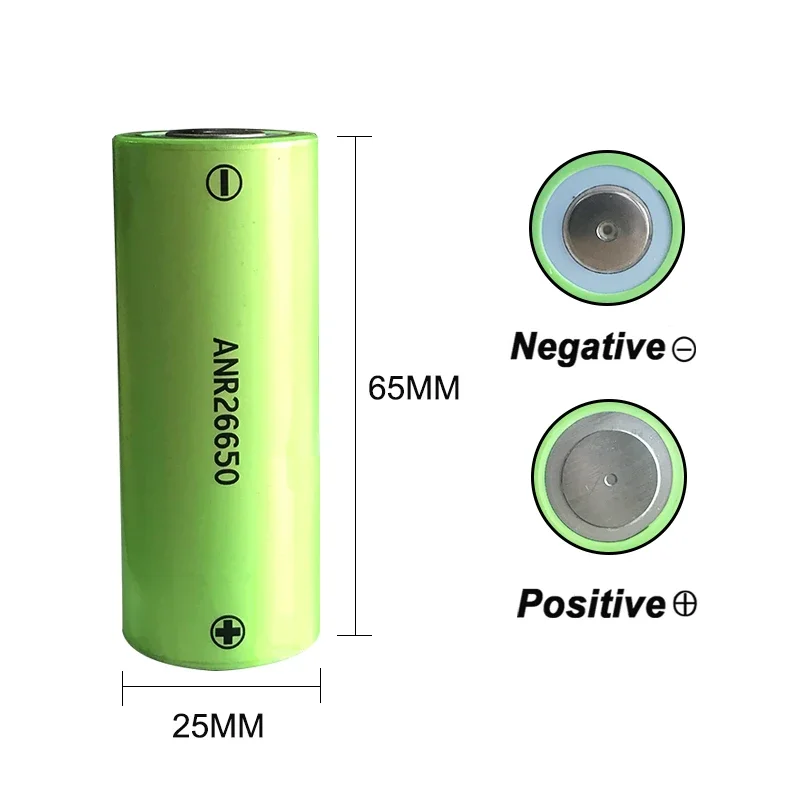 

3.7v Lithium-ion High Discharge Battery 100% Brand New ANR26650 Rechargeable Battery M1B 26650 2400mah-2500mah 70A