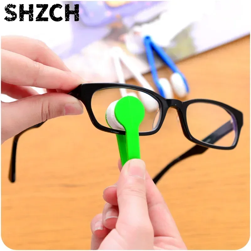 Multi-functional Portable Glasses Wipe Creative Glasses Clean Wipe Superfine Fiber Decontamination Without Trace Dust Brush