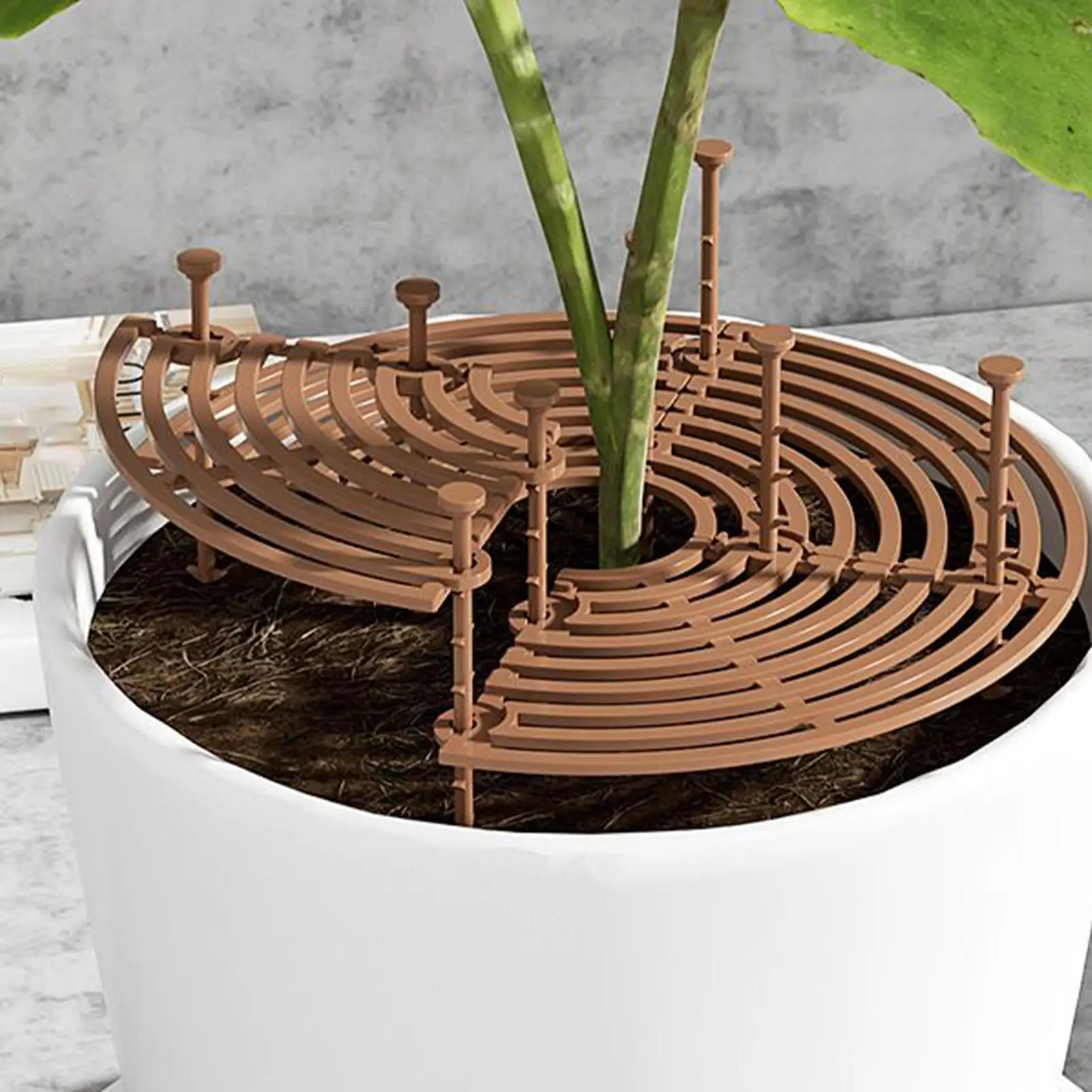 Practical Flower Pot Cover Potted Plant Protection Mesh Cuttable Multi-use Soil Guard Cover Planter Plant Root
