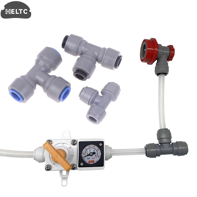 

пластиковый тройник, быстроразъемный соединитель для шланга, фитинг 6,35/8/9,5 мм, тройник для пива, детали для домашнего пивоварения