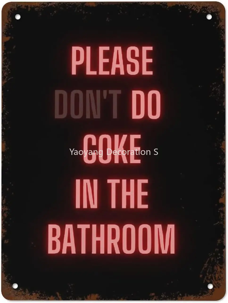 

Правила ванной детской, пожалуйста, не используйте Кокс в ванной комнате, ВИНТАЖНАЯ фотография для дома, туалета, Настенный декор