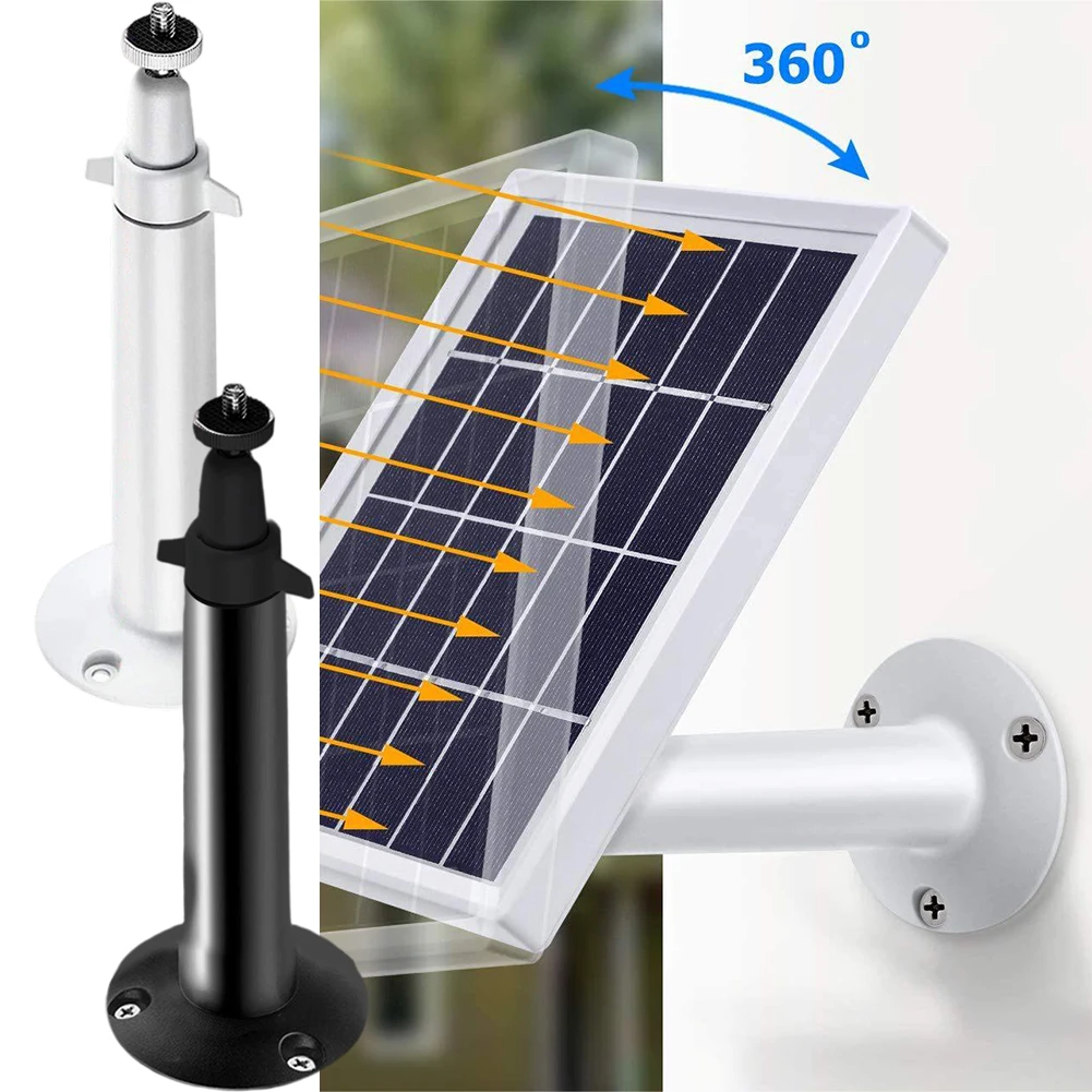 1pcs Solar Panel Bracket Adjustable 15cm Wall-Mount Solar Panel Rack For Solar Panels Outdoor Monitoring Bracket Aluminum Alloy
