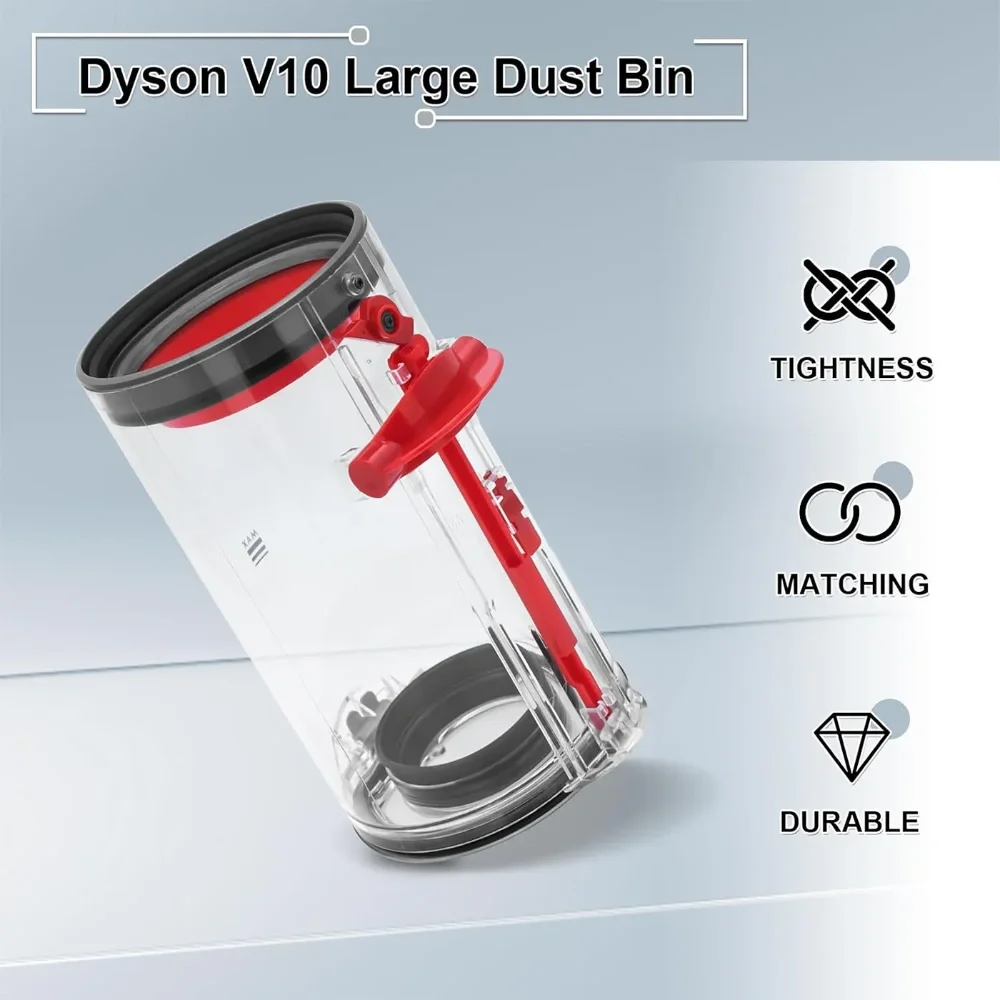 Ведро для пыли подходит для пылесоса Dyson V10 SV12, пылесборника, пылесоса для мусора, можно заменить с аксессуарами