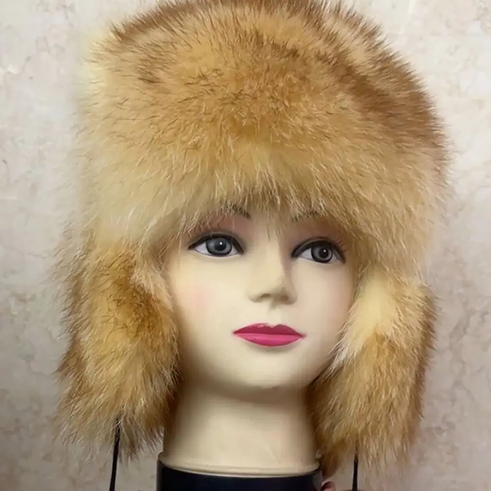 Parent Child Raccoon Tail Hat Coldproof Thick Warm Ears Plush Hat Fashion Design Thickening Material Helmet Liner Outdoor Travel