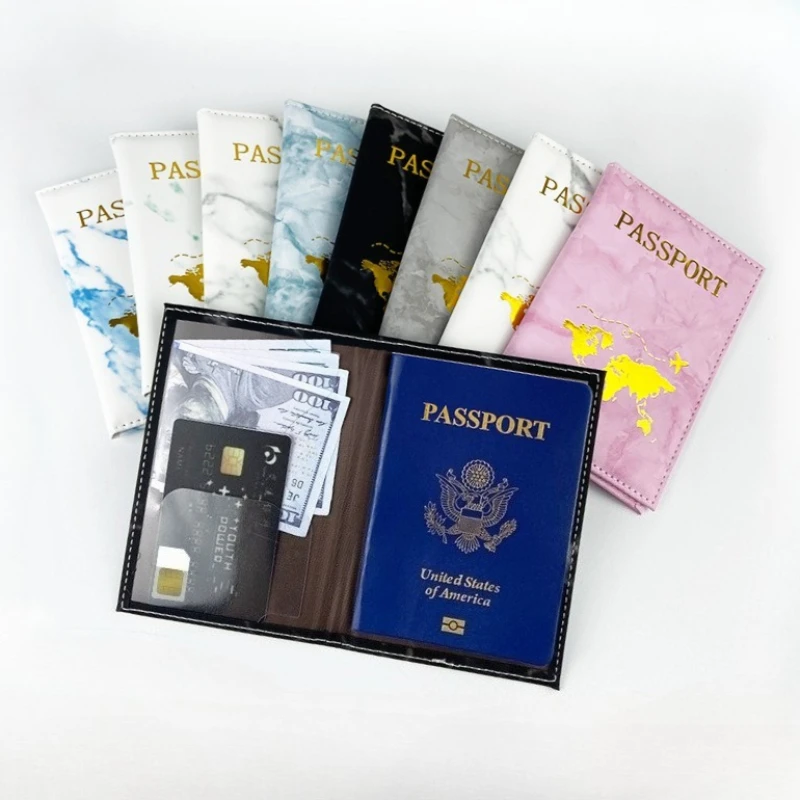 1Pcs PU Passport Holder Ticket Passport Covers Travel Passport Protective Cover ID Credit Card Holder Travel Accessories - zdjęcie 1
