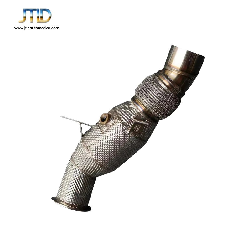 

JTLD Stainless Steel Heat Shield Catless Exhaust Downpipe for BMW G20 330E B48 no Opf