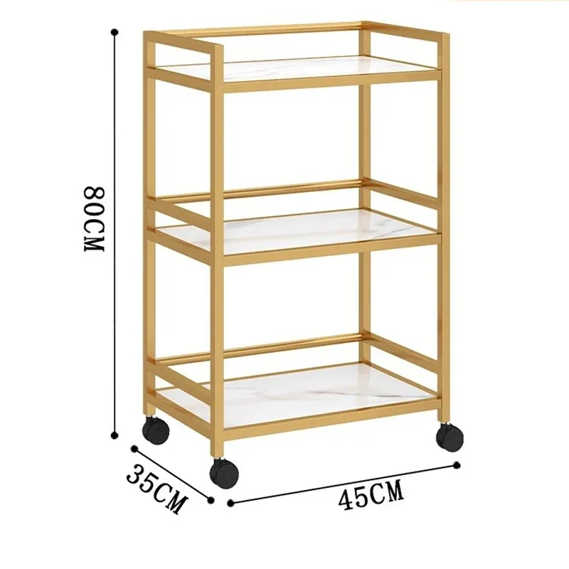 Carrito de Salón de Lujo, Carrito Profesional para Barbería, Equipo de Spa, Organizador de Sillas, Carrito de Herramientas, Mueble con Ruedas, Mobiliario de Salón