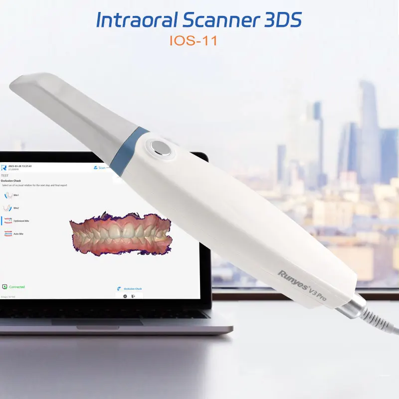Dental Intraoral 3D Scanner Runyes 3DS V3 PRO with Real Color Scanning Software