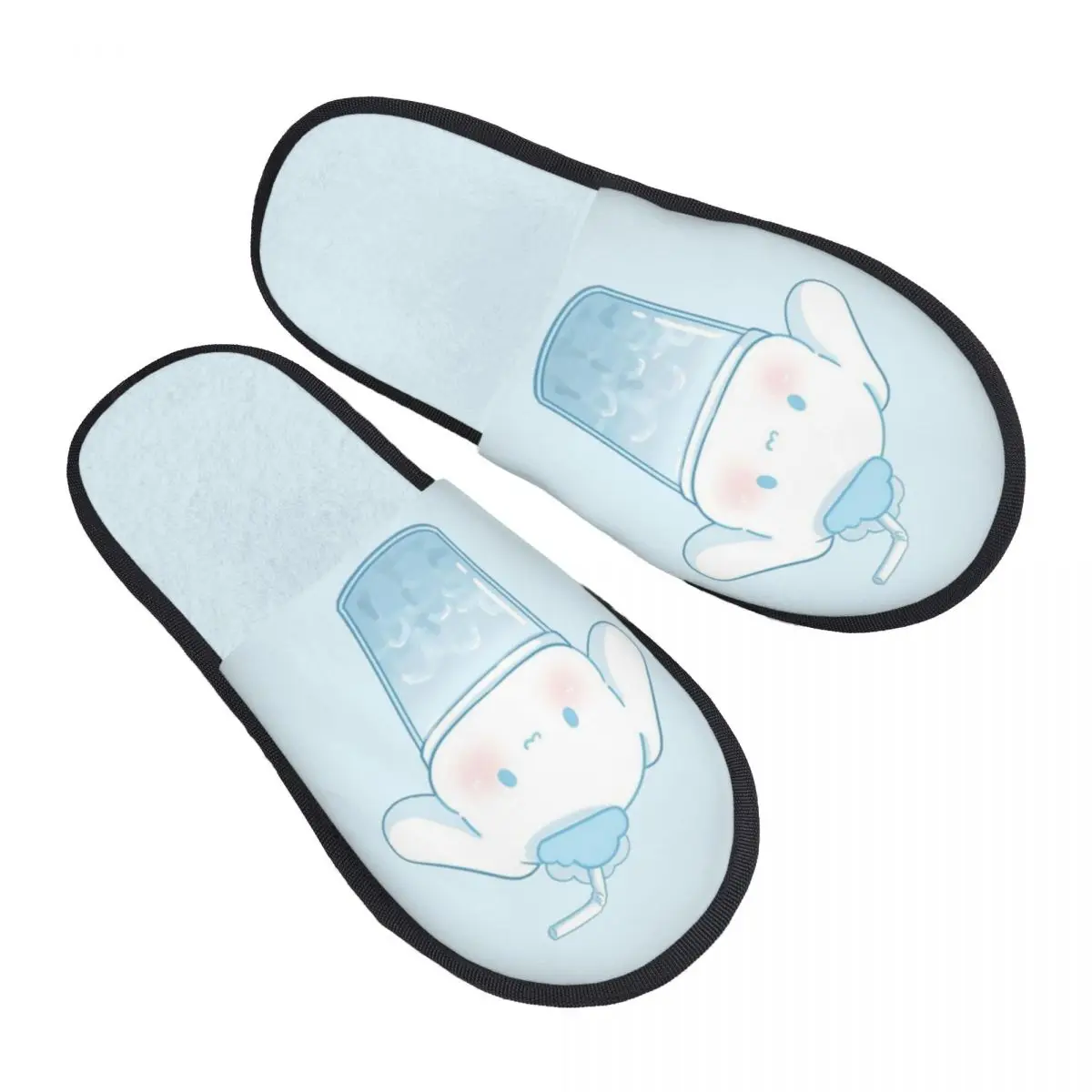 

Женские тапочки с принтом на заказ Cinnamoroll, домашние тапочки для напитков, мягкие теплые пушистые тапочки из пены с эффектом памяти, домашняя уличная обувь