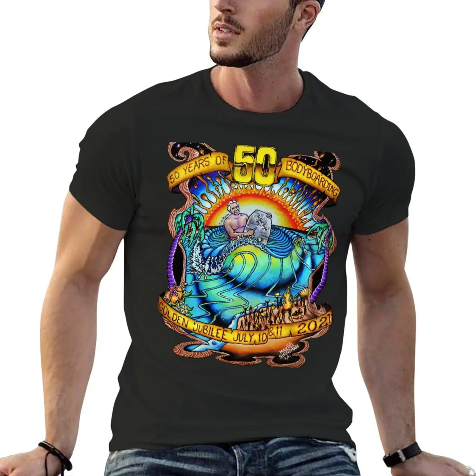 

50 years of Boogie by Max Shineman T-Shirt aesthetic clothes man t shirt anime designer shirts mens plain t shirts