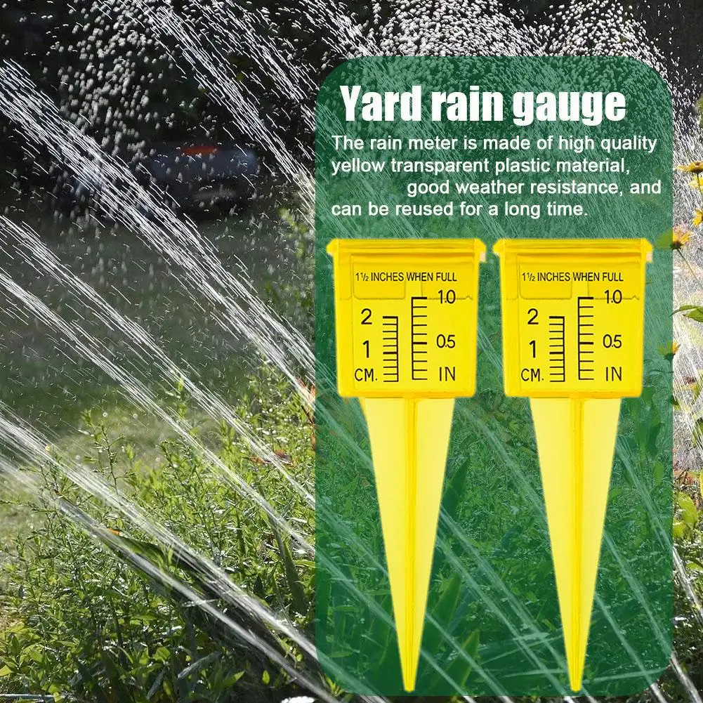 1PCS Rain Gauge Rainwater Meter Polystyrene Water Rain Tool Guage Gauge Rainfall Flowerpot Outdoor Sprinkler Measurement Q0A6