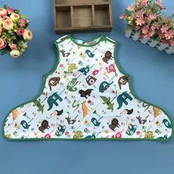 Cute Plane Forest Animal Pattern Anti-Dirty Waterproof Baby Eating Table Mat Baby Eating Artifact Baby Coverall Baby Bib