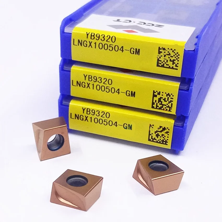 

LNGX100504-GM YB9320/LNGX100516-GM YB9320/LNGX100520-GM YB9320/LNGX100530-GM YB9320 ZCC.CT CNC carbide inserts Milling inserts