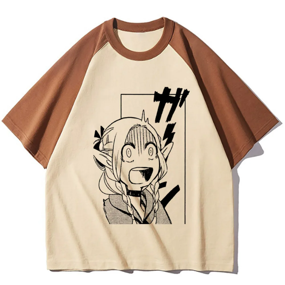 Dungeon Meshi top women breathable trendy graphic t shirt girl manga clothing