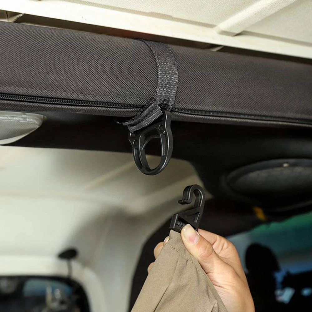 Roll Bar Clothing Hanger Hook Kit for Jeep Wrangler CJ YJ LJ TJ JK JKU JL JLU 4XE Gladiator JT Coat Hanging Rope Accessories