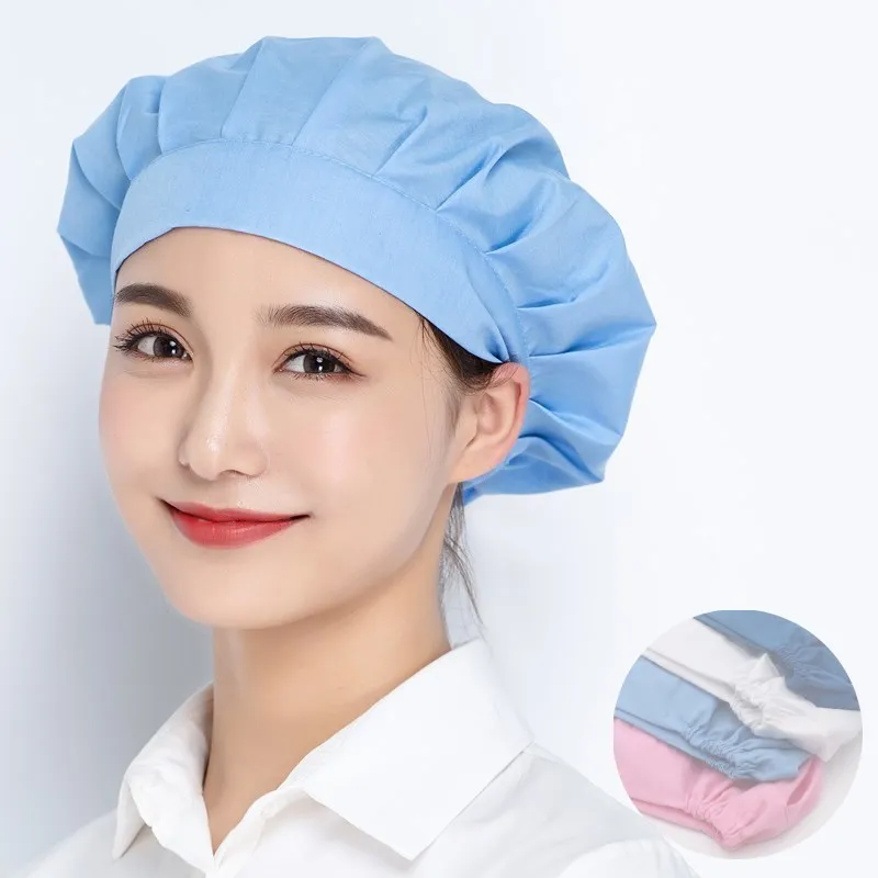 Chapeau de cuisinier de cantine de restauration unisexe, casquette de Chef de cuisine d'hôtel, casquette réglable de Service alimentaire, chapeaux de travail d'usine alimentaire