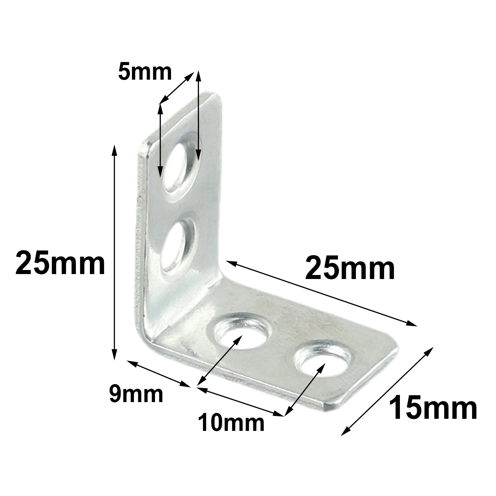 New Practical Useful Right Angle Code Wall Bracket Exhibition Stand Garden Iron Kitchen Small 12PCS 15*25*25mm Bookshelf