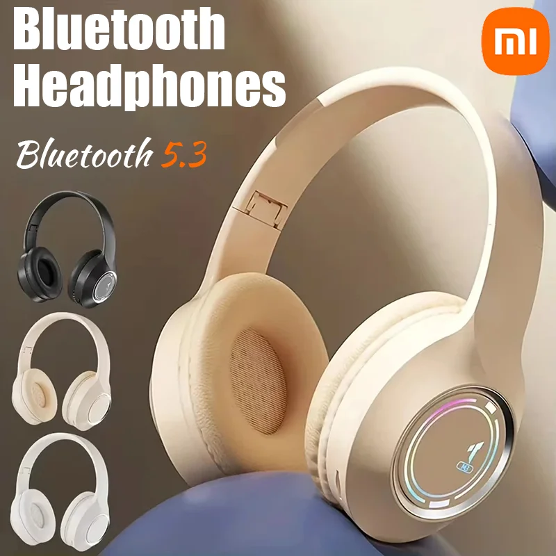 Xiaomi Bluetooth-наушники Беспроводная складная гарнитура на ухе Высококачественная басовая стереогарнитура с микрофоном Музыкальная игровая гарнитура