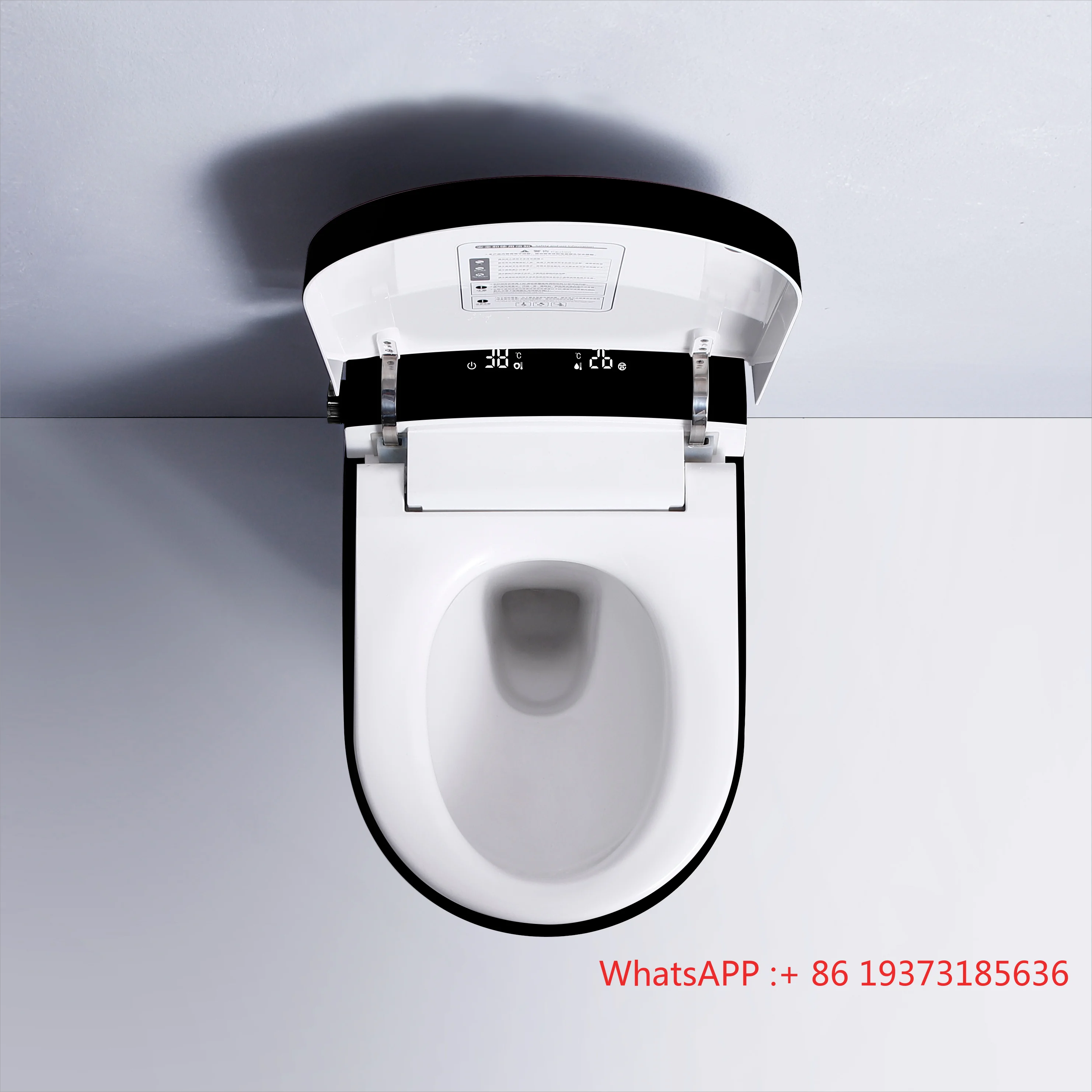 دايان الأدوات الصحية الحمام الأسود مرحاض السيراميك جولة جدار معلقة المرحاض وعاء أسود اللون مرحاض ذكي #6