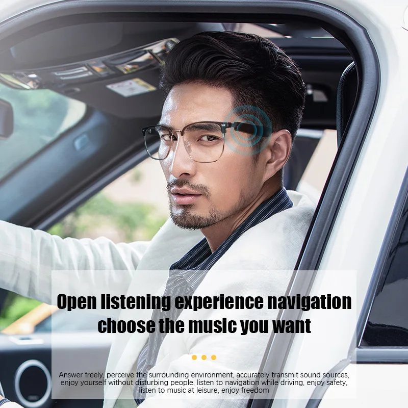 ZECAA Smart Touch Беспроводная Bluetooth Интеллектуальная аудиогарнитура Очки Bluetooth Smart Touch Носимая гарнитура Аудиоочки