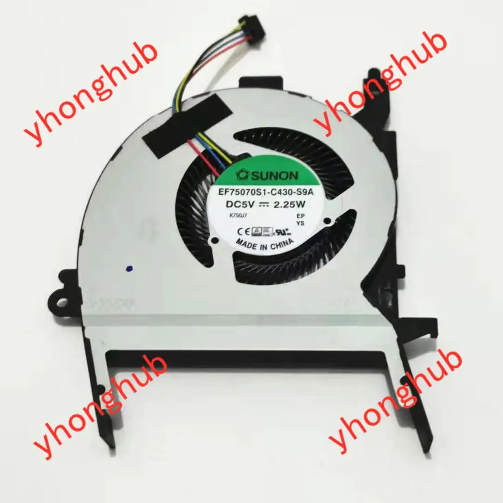 

SUNON EF75070S1-C430-S9A F456U A456U R456U X456URK DC 5V 2.25W 4-Wire Cooling Fan