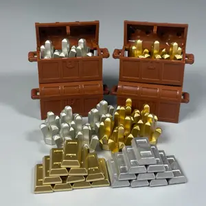 Block gold lego sales