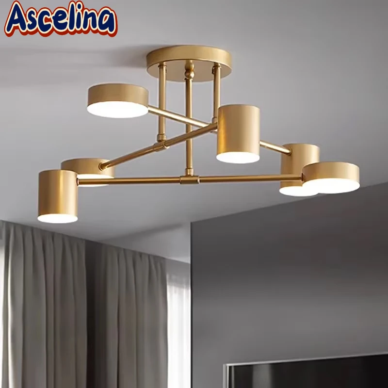 Lampadario a LED di lusso moderno nero bianco oro lustro plafoniere per sala da pranzo soggiorno camera da letto decorazione della casa illuminazione