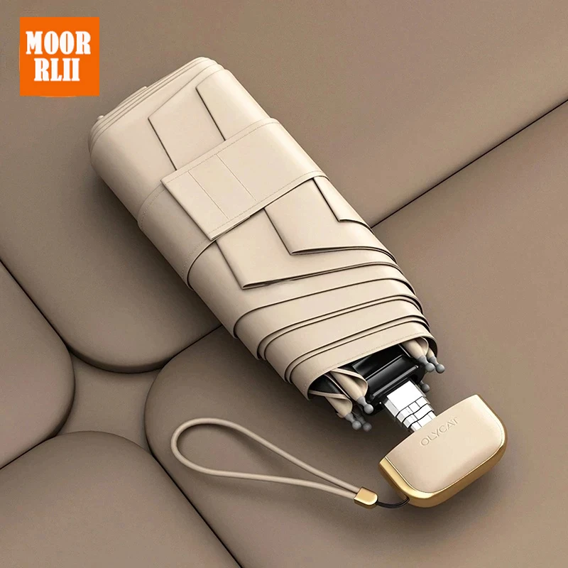 

New Youpin Olycat Luxury Mini Flat Umbrella Rain Women Portable Clear Umbrella Sun Protection UV Parasol Girls Windproof Umbr