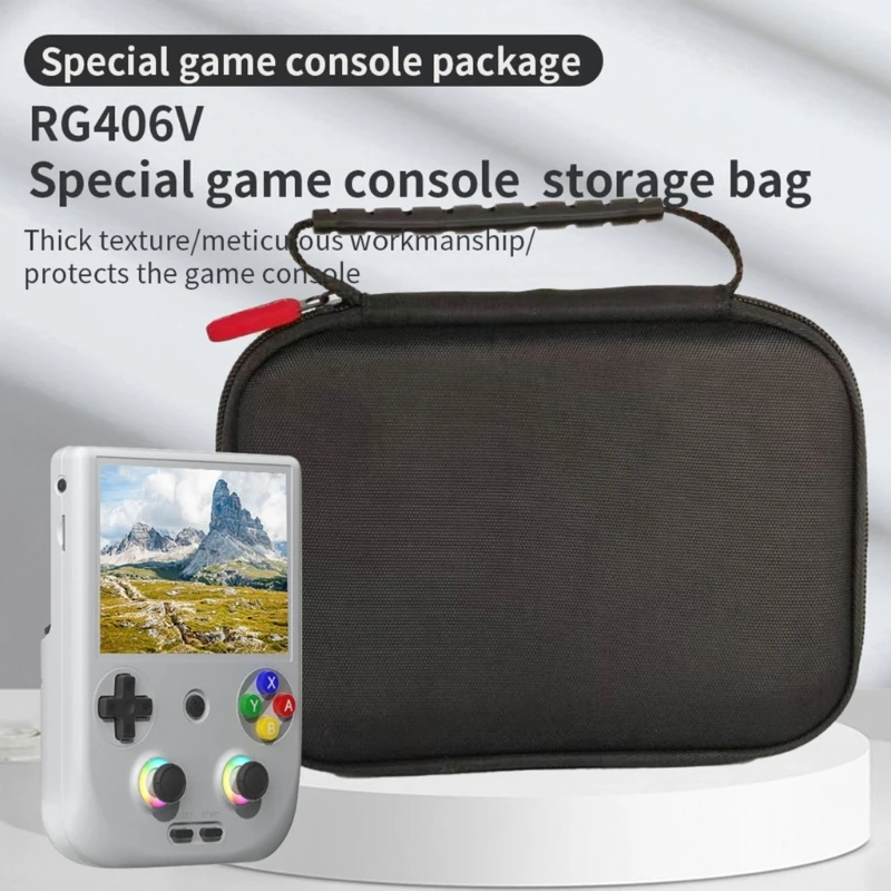 Portable Travel Case For RG406V Handheld Gaming Console Protective Storage Organizers Easy Carry Dustproof Light Weight