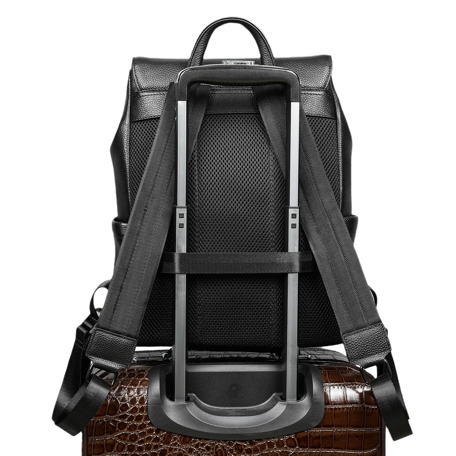 أزياء المرأة جلد البقر الحقيقي محمول على ظهره الشباب الطلاب حقائب الظهر للمراهقات المدرسية حقيبة كتف عادية في الهواء الطلق