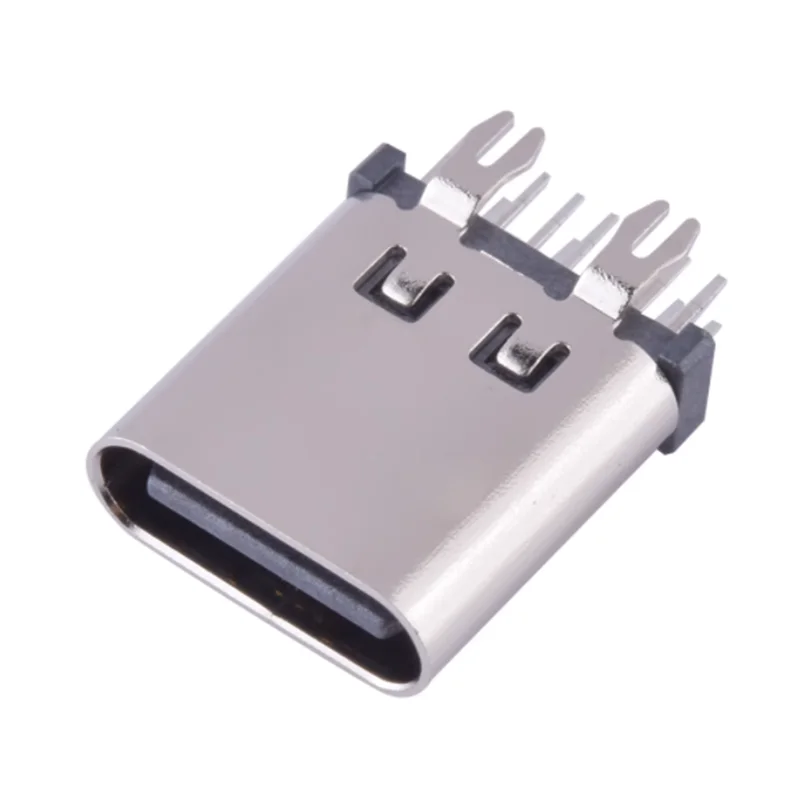 10pcs TYPE-C 14P female socket 10.0MM high vertical straight plug 180 degree harpoon foot high current 3.1 USB interface