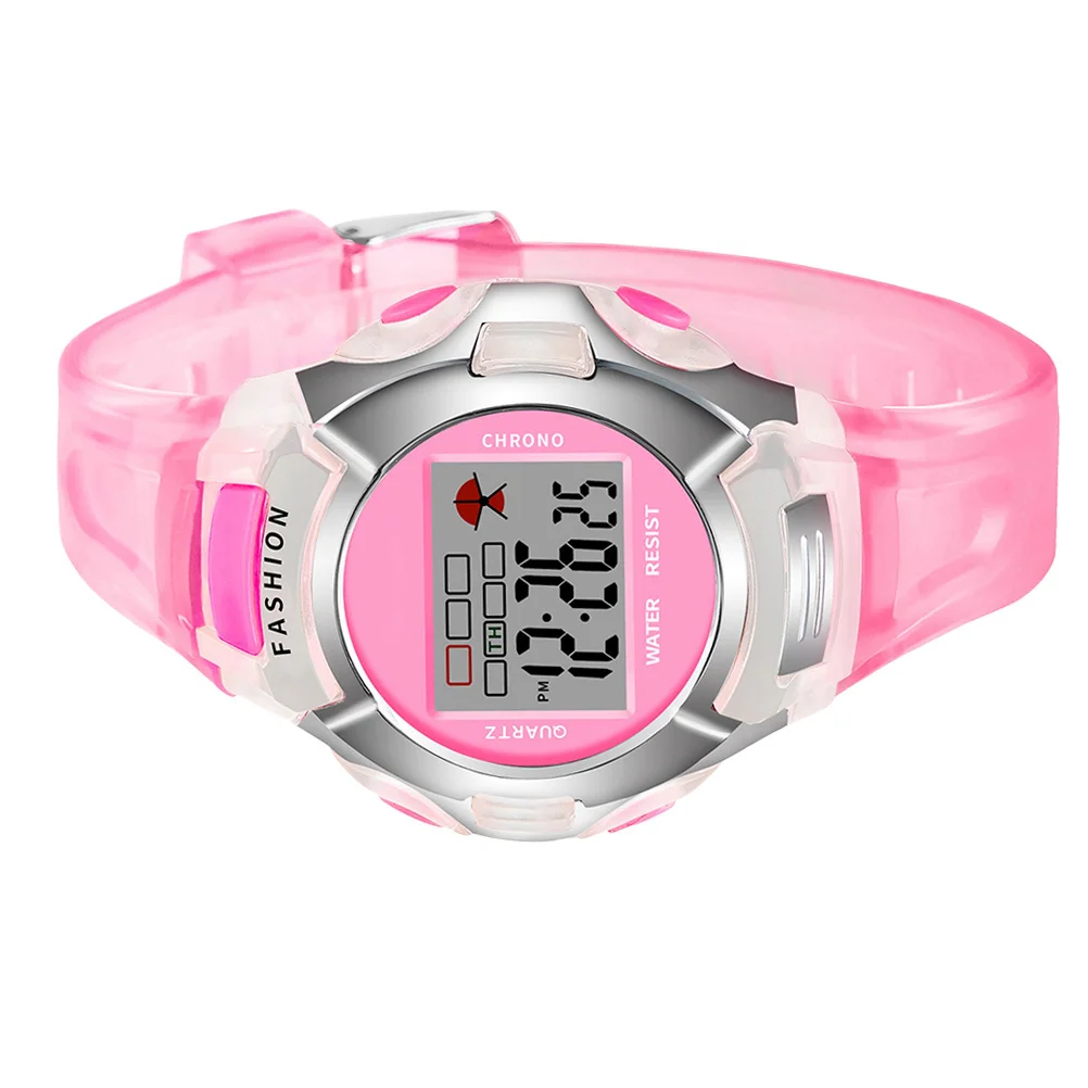 Sports Watch Waterproof Electronic Wristwatch LED Night Light Stopwatch Date Week Display Fashionable