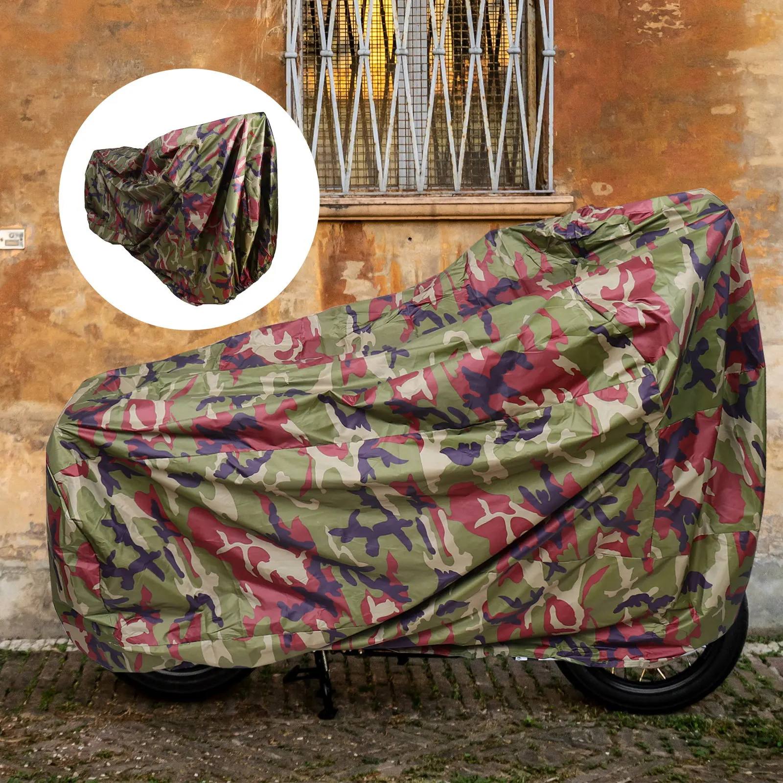 

1Pcs Waterproof Motorcycle Cover Dust Rain Protector Heat-Resistant Scratch-Free Breathable Storage Bag Motorcycle Cover