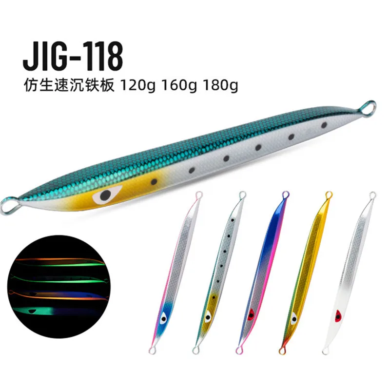 120g 160g 180g Japan Needle Pencil JIgging Fishing Lure Saltwater Sardine Slider Bass Metal Lure Tuna Trout