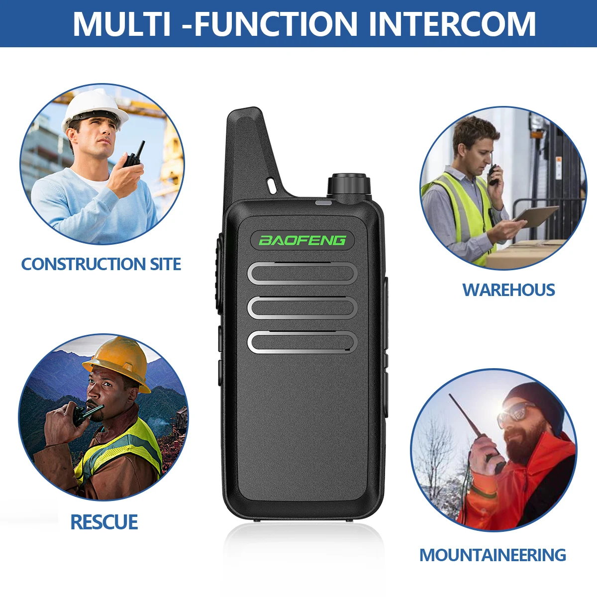 2/4PCS Baofeng BF-T20 Mini Walkie Talkie Portable USB Charging UHF For BF-888S KD-C1 Two Way Radio for Station Hotel Hunting