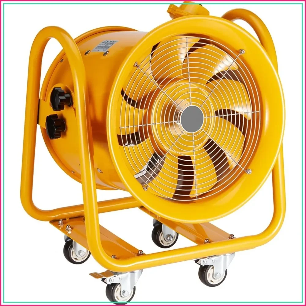 16Inch 350W 4240CFM Explosion Proof Fan Portable Ventilator Blower Exhaust with 9.8ft Cord