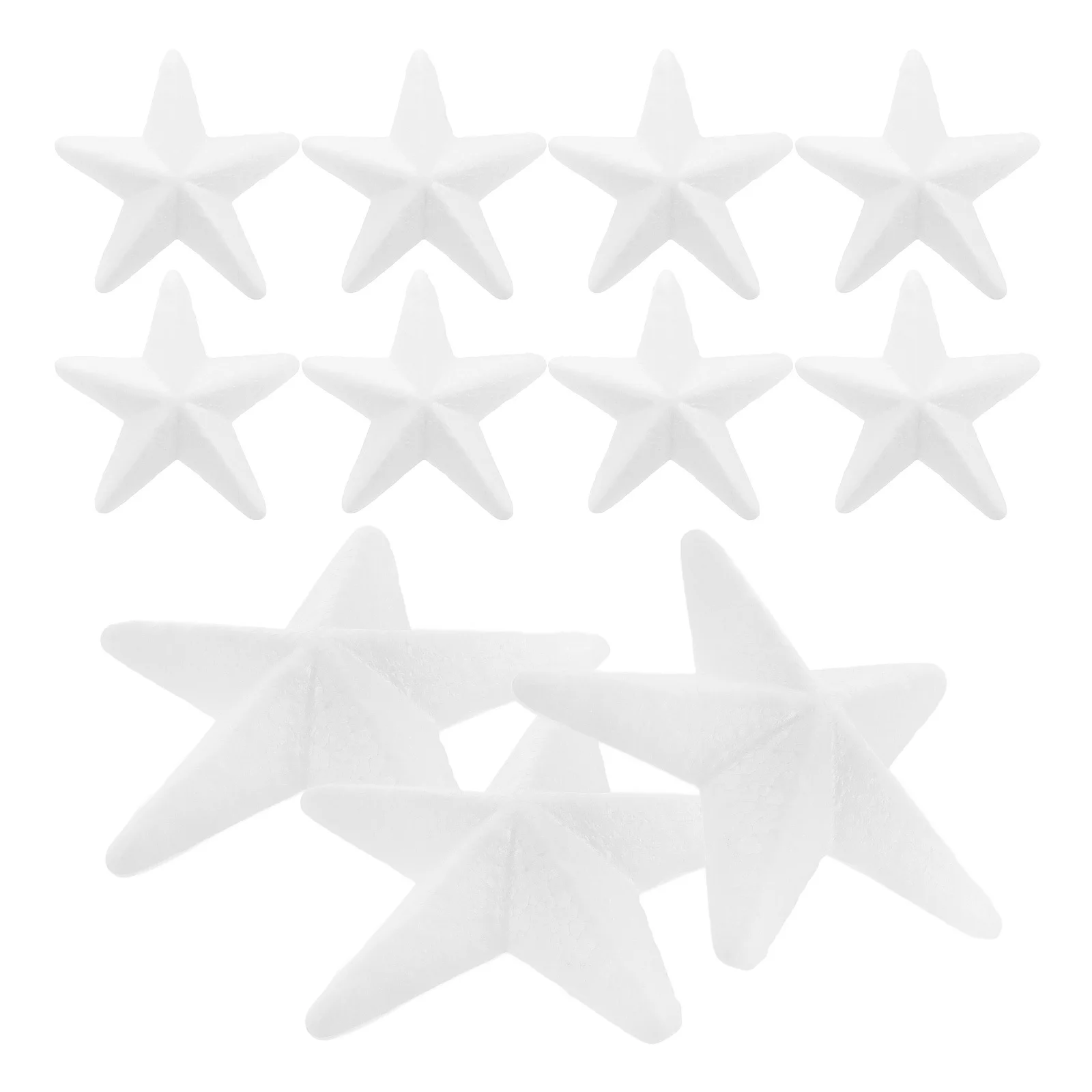 

20Pcs Foam Star Shaped Decorations Durable White Stars for Christmas Tree Xmas Hanging Ornaments Holiday Party Decor Crafting